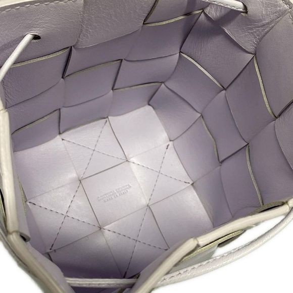 Bottega Veneta Shoulder Bag Small Cassette Crossbody Maxi Intrecciato Purple - Picture 7 of 15